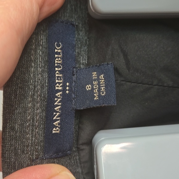 Banana Republic Charcoal Double-Breasted Blazer Pockets Career Office Profession - Picture 2 of 9